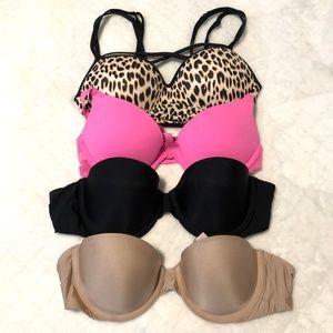 Lot of 4 Victoria’s Secret Bras 32B & XS